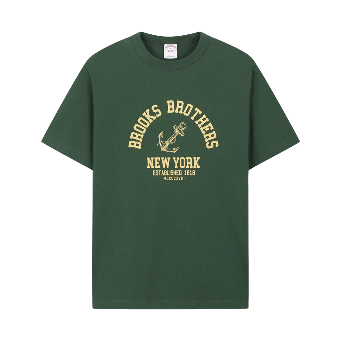 BBNPMBG201IGM BrooksBrothers Anchor Graphic Short Sleeve T-Shirt Green