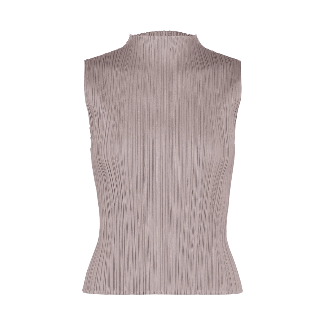 (W) 플리츠 플리즈 이세이 미야케 MC 어거스트 슬리브리스 탑 그레이시 퍼플((W) Pleats Please Issey Miyake MC August Sleeveless Top Grayish Purple)