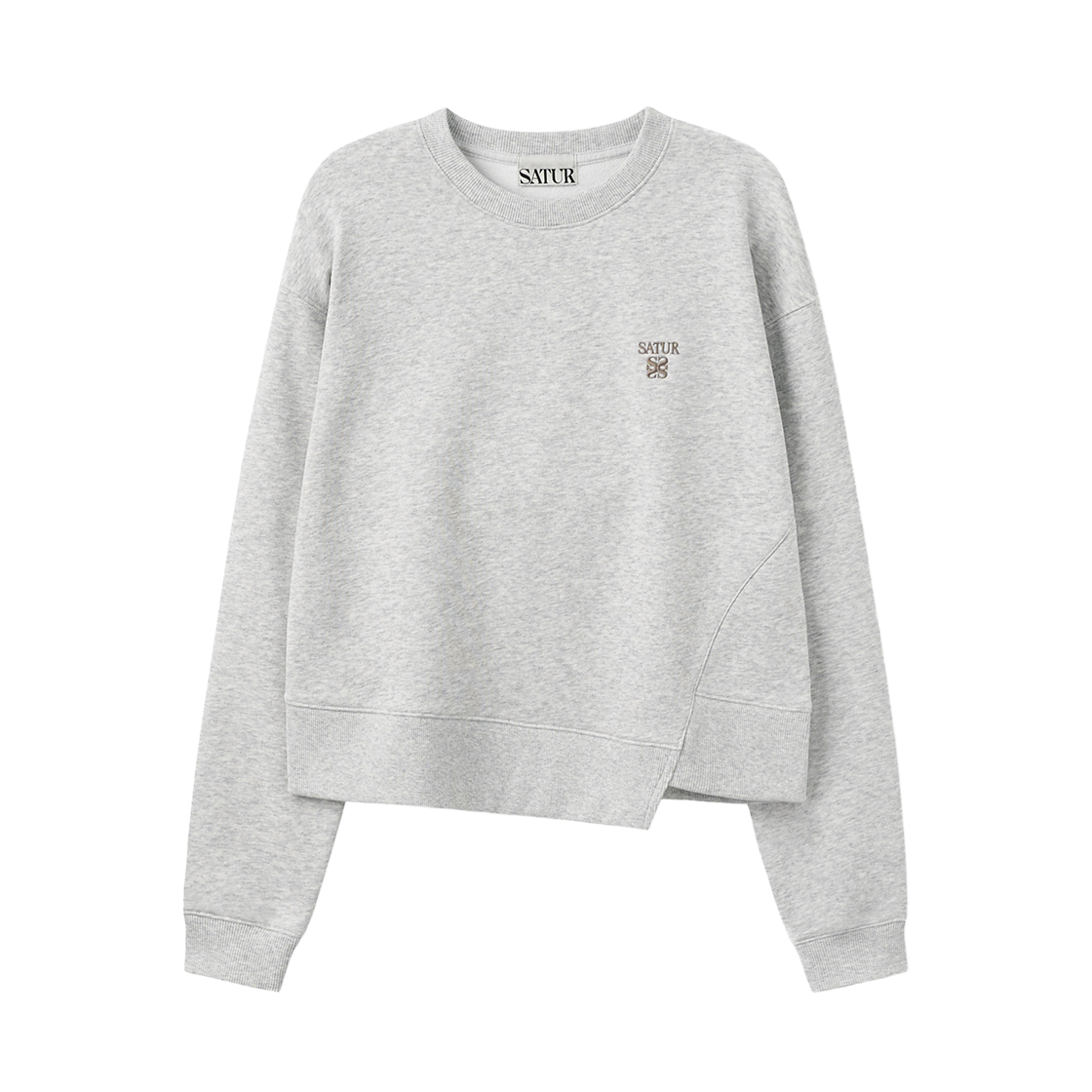SA263WTM03MGY0 SATUR W Dublin Sweatshirt Melange Gray