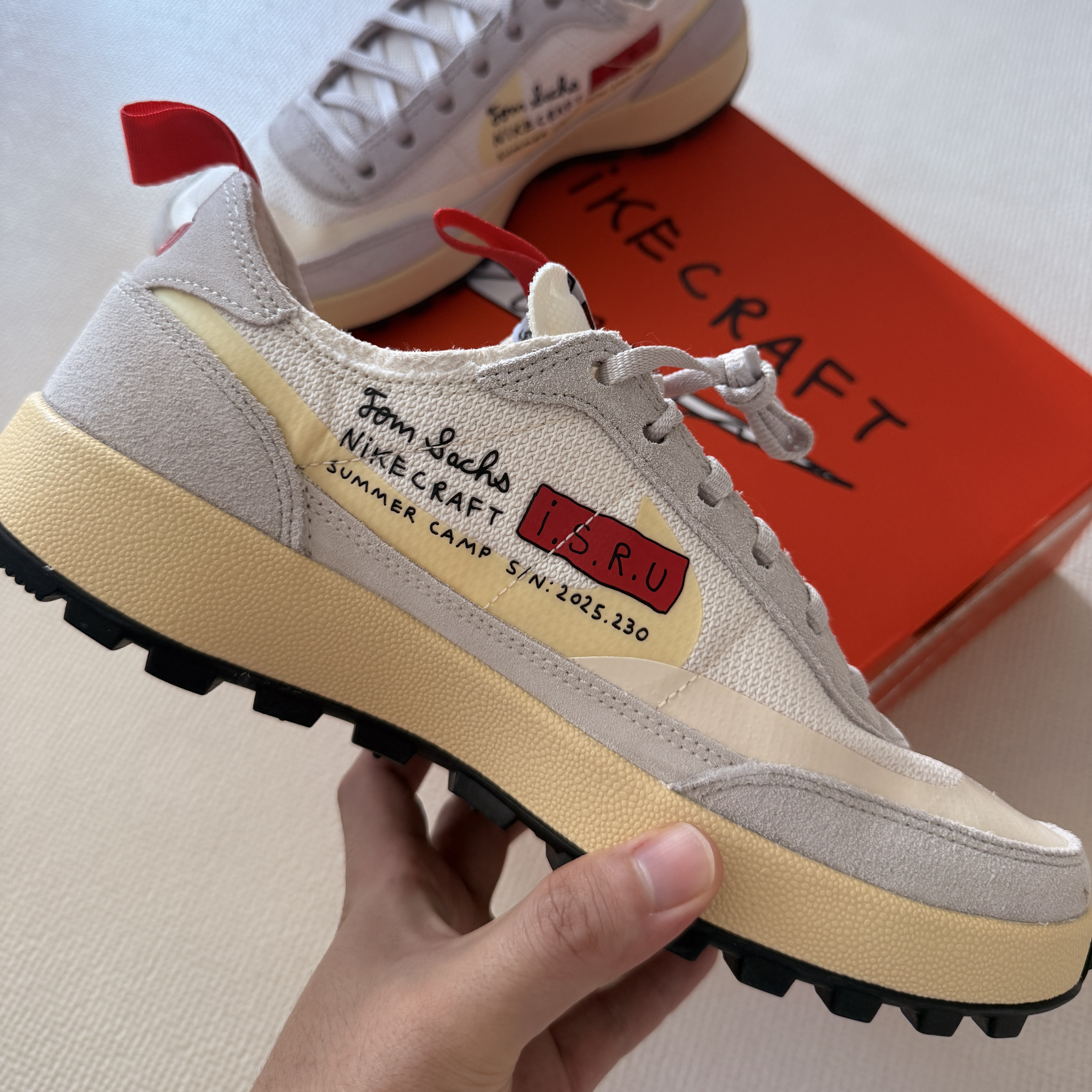 Nike x Tom Sachs General Purpose Shoe Grey Yellow 착용 스타일 - 2