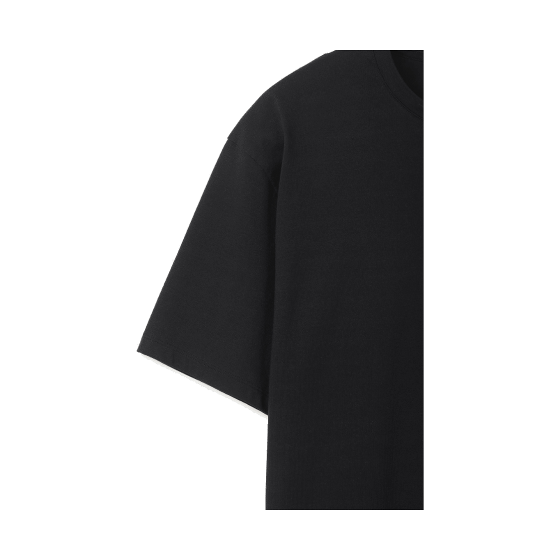 24/7 시리즈 코튼 아스킨 블렌디드 크롭 티 블랙(24/7 series Cotton Askin Blended Crop Tee Black) - 4