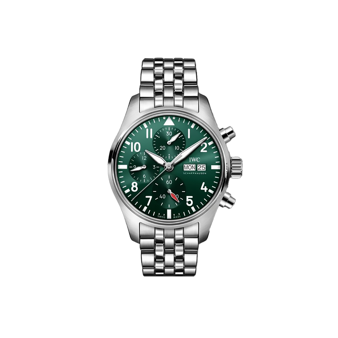 ITNPHKMPAI3S IWC Pilot's Watch Chronograph 41-IW388104 Green Arabic Bar No. 8157