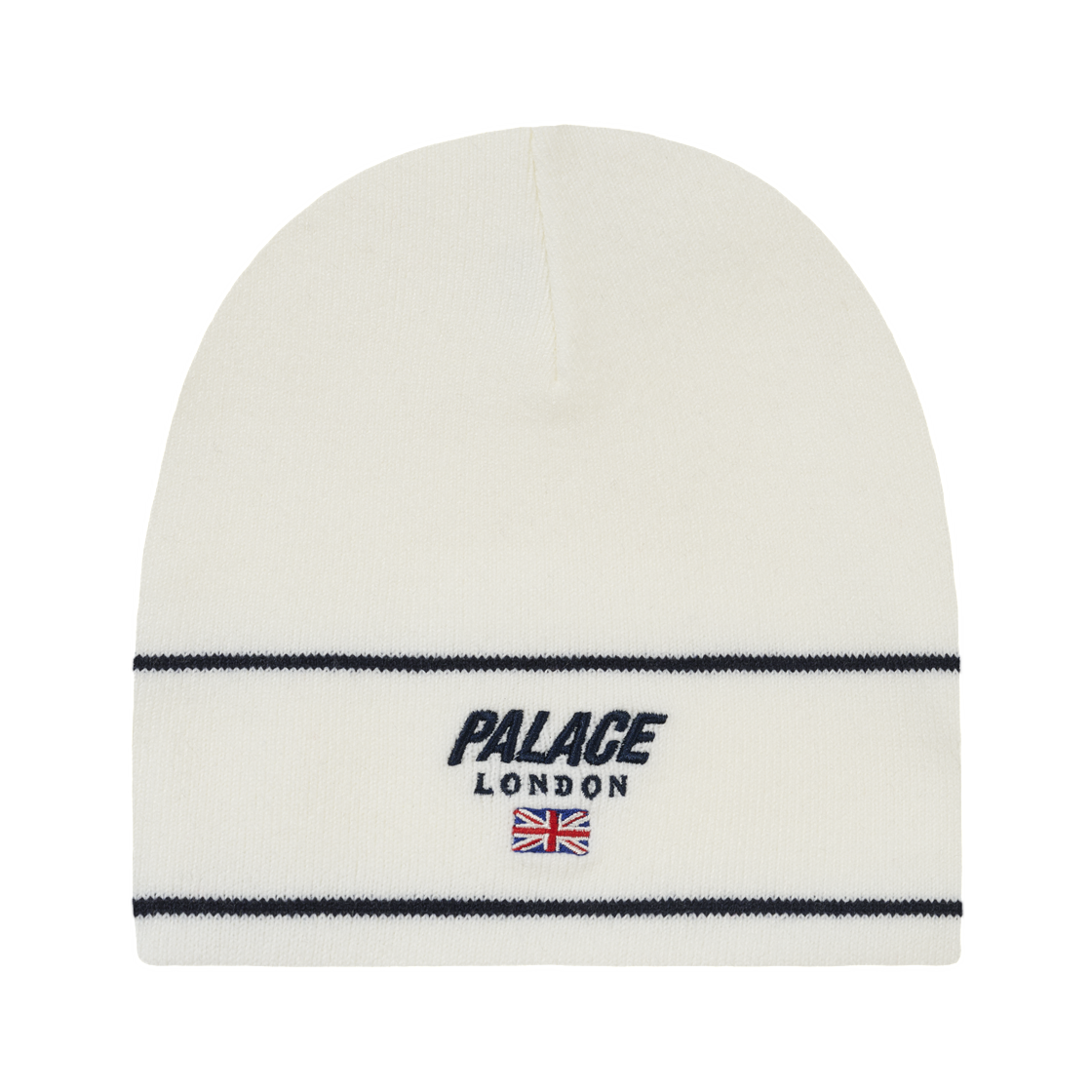 - Palace London Nein Cuff Beanie White - 26FW