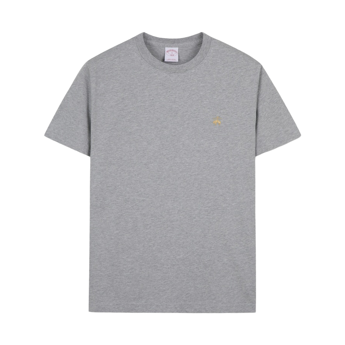 BBNPMN8038WGA BrooksBrothers Cotton Golden Fleece Logo Short Sleeve T-Shirt Grey