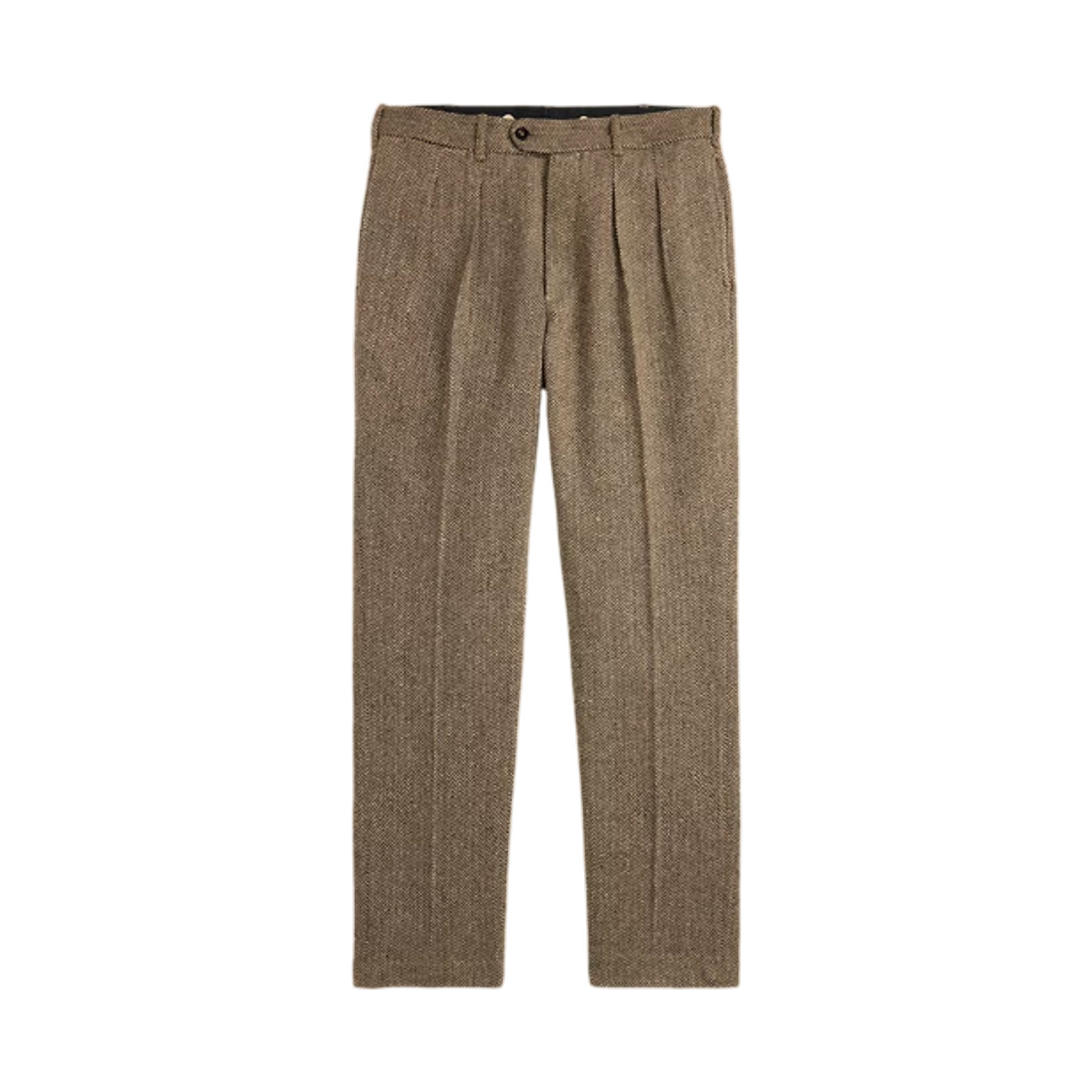 더블알엘 슬림핏 플리츠 헤링본 팬츠 빈티지 탠 멀티(Double RL Slim Fit Pleated Herringbone Pant Vintage Tan Multi)