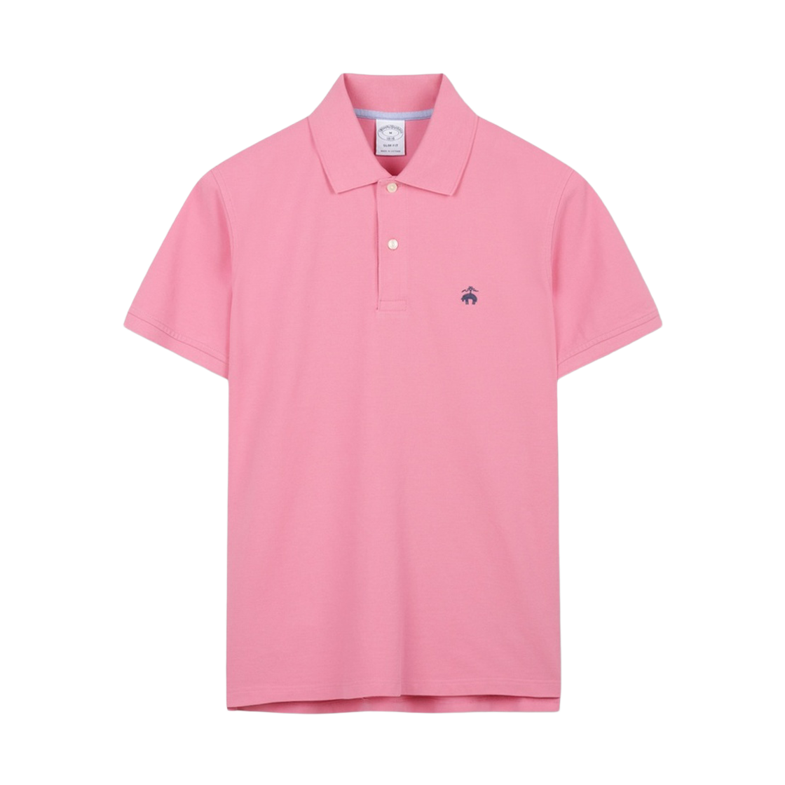 BBNTMN7781CGA BrooksBrothers Cotton Pique Polo Shirt Pink