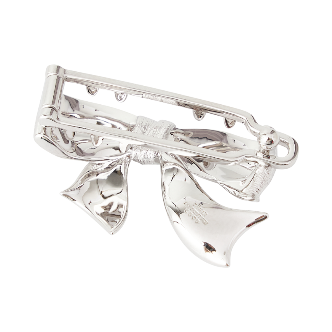 위민 기프트 보우노트 레트로 헤어 클립 실버 - 26FW(Yvmin Gift Bowknot Retro Hair Clip Silver - 26FW) - 5