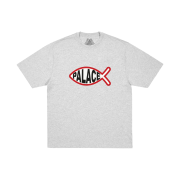 Palace Plaice T-Shirt Grey Marl - 26FW