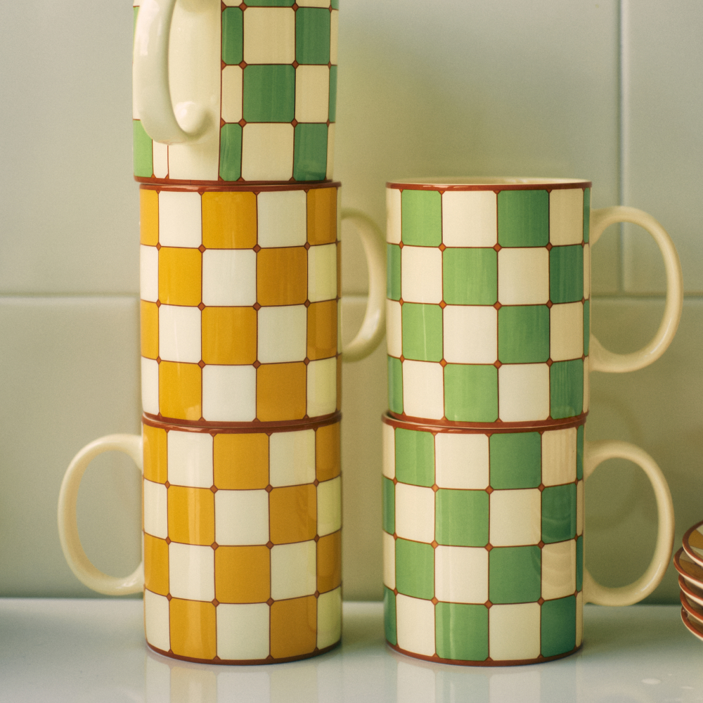 세이투셰 체커보드 머그 2종(Say Touche Checkerboard Mug 2colors) - 2