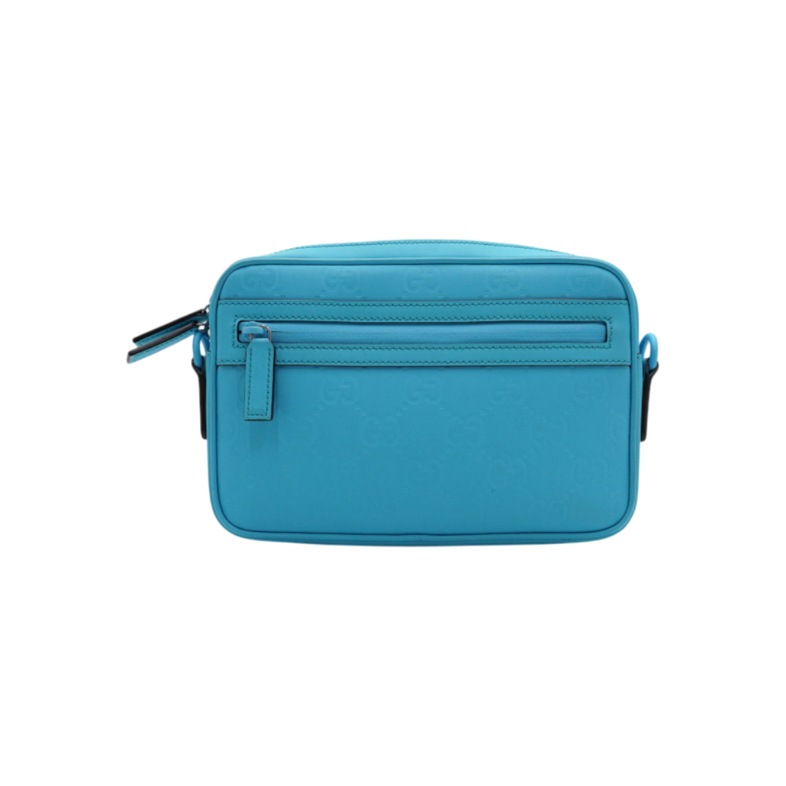 ITC8RUS956PR Gucci Blue Rubber GG Small Crossbody Bag
