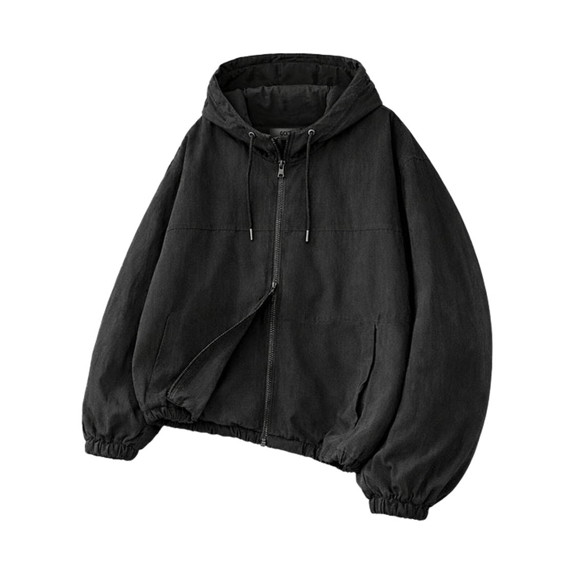 지크립 2WAY 빈티지 워시드 루즈핏 후드 윈드브레이커 차콜(GCLIP 2Way Vintage Washed Loose-Fit Hood Windbreaker Charcoal) - 1