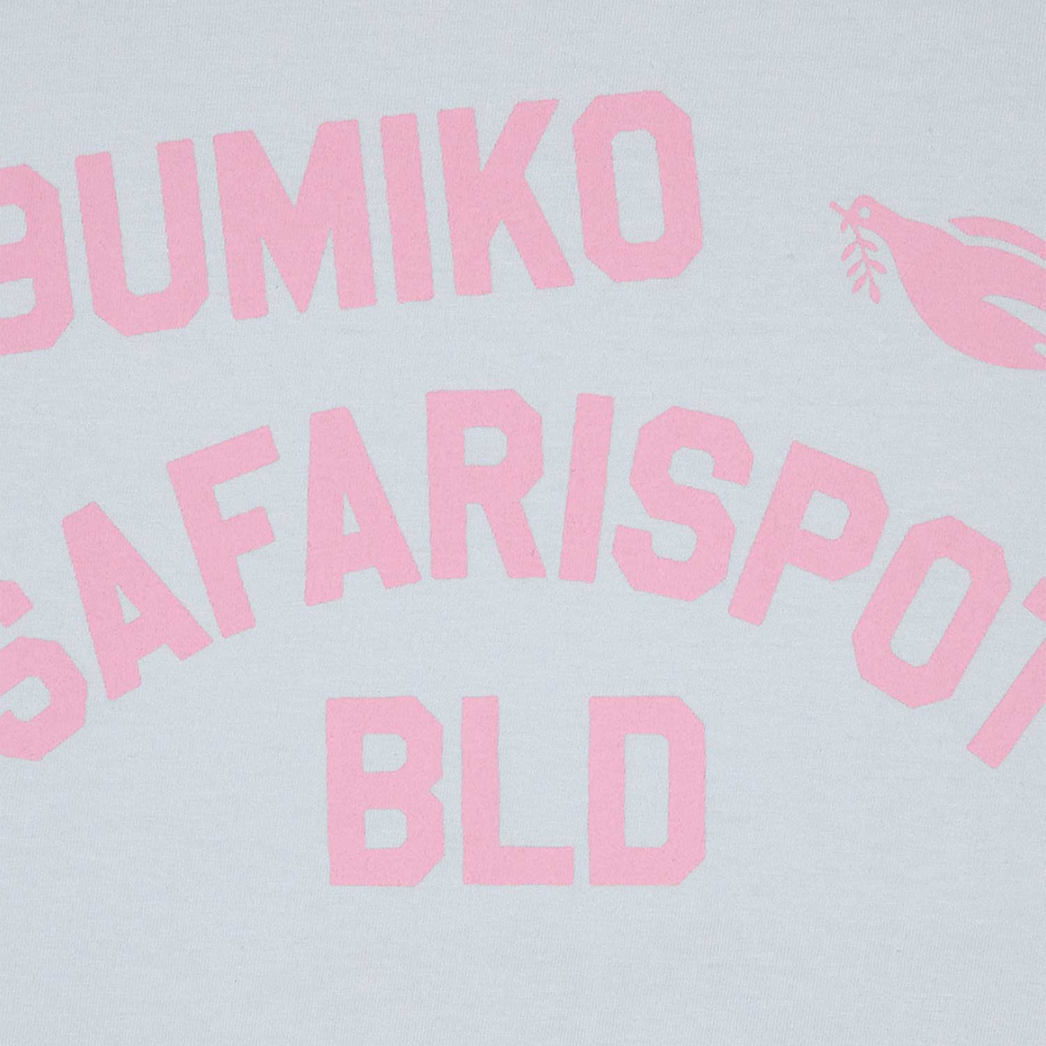 사파리스팟 X 구미코 콜리지 티셔츠 (스카이)(Safarispot X 9umiko College T-Shirt (Sky)) - 2