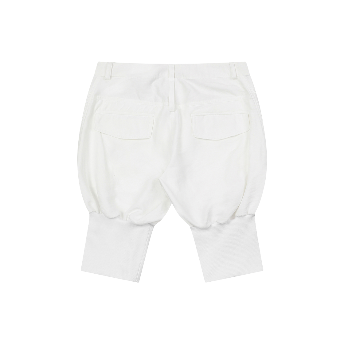 구미코 샌드 워시드 카프리 반바지 화이트(9umiko Sand Washed Capri Short Pants White) - 2