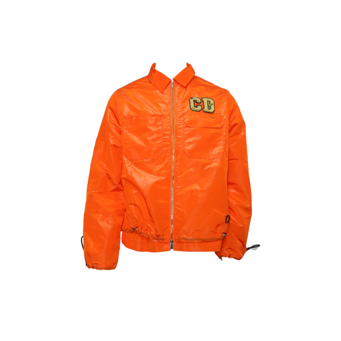ITC8HRD2B6A7 Dior X Kenny Scharf Orange Nylon CD Logo Men Shirt Jacket