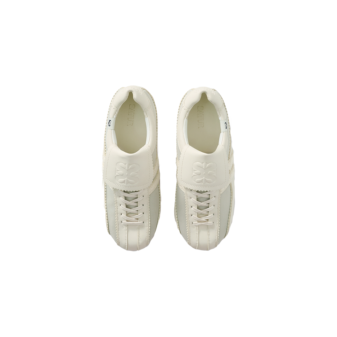 세터 시에로 메쉬 트레이너 스니커즈 화이트(SATUR Cielo Mesh Trainer Sneakers White) - 3