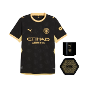 Puma Manchester City Away Authentic Special Kit Black Flaxen (Non Marking Ver.)