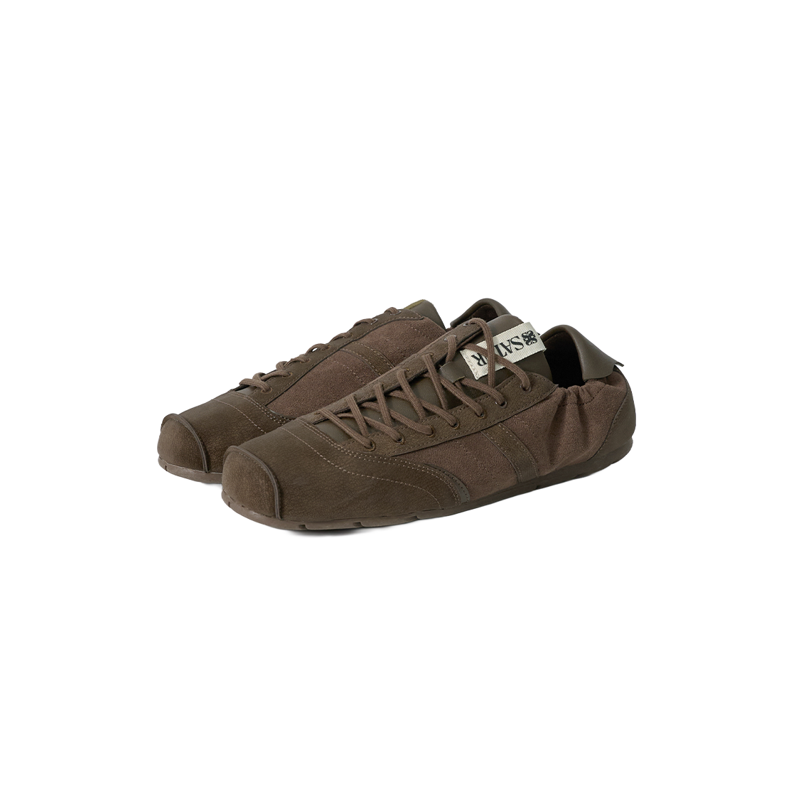 [예약배송] 세터 오블리크 샤무드 스니커즈 브라운([예약배송] SATUR Oblique Chamude Sneakers Brown) - 2