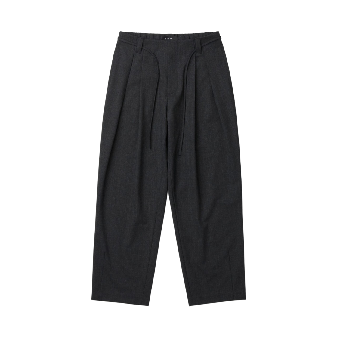 이로 생트 벨티드 투턱 와이드 슬랙스 다크 그레이(Iro Ceint Belted Two-Tuck Wide Slacks Dark Gray) - 2