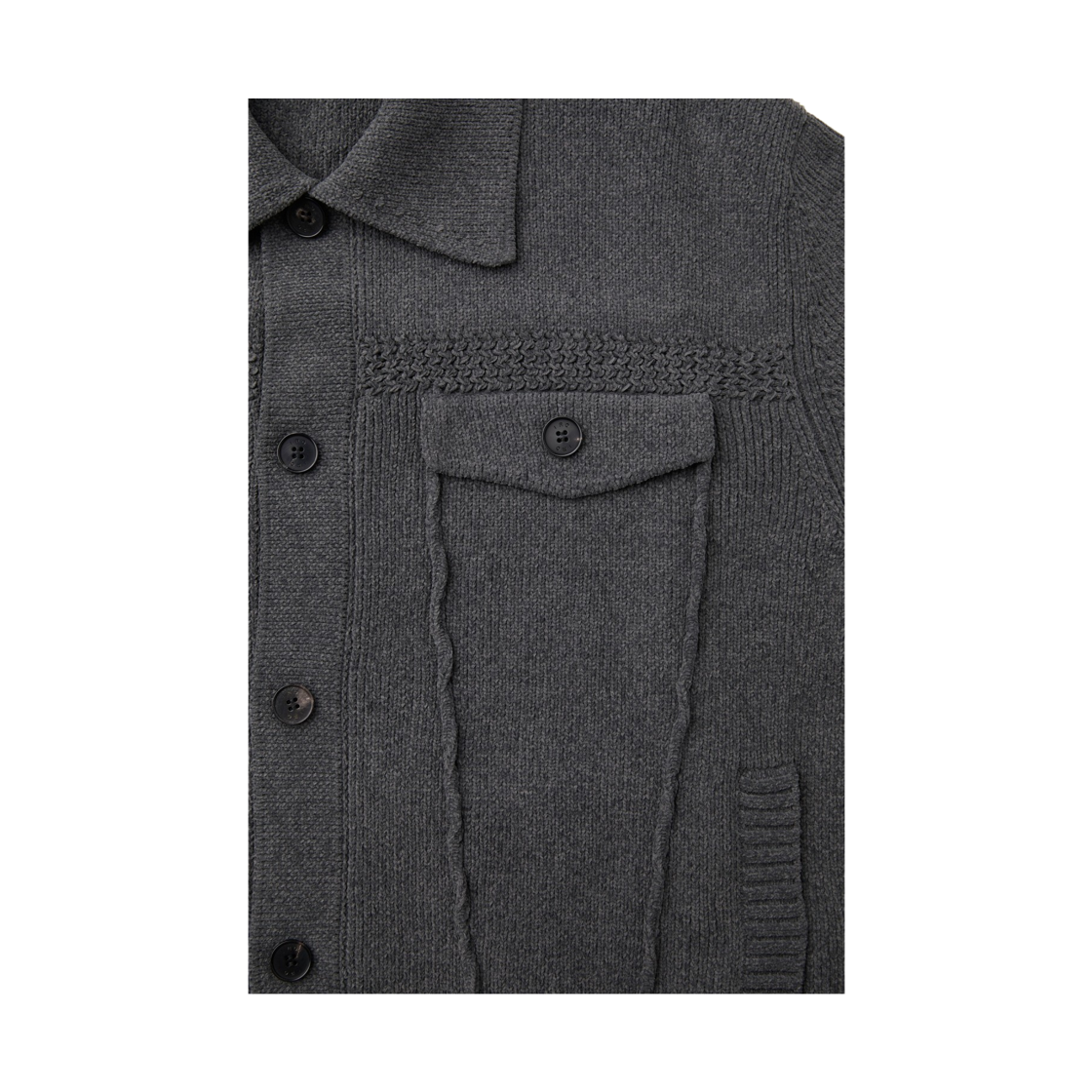 이로 이자르 셔닐 스티치 니트 가디건 그레이(Iro Isar Chenille Stitch Knit Cardigan Gray) - 5
