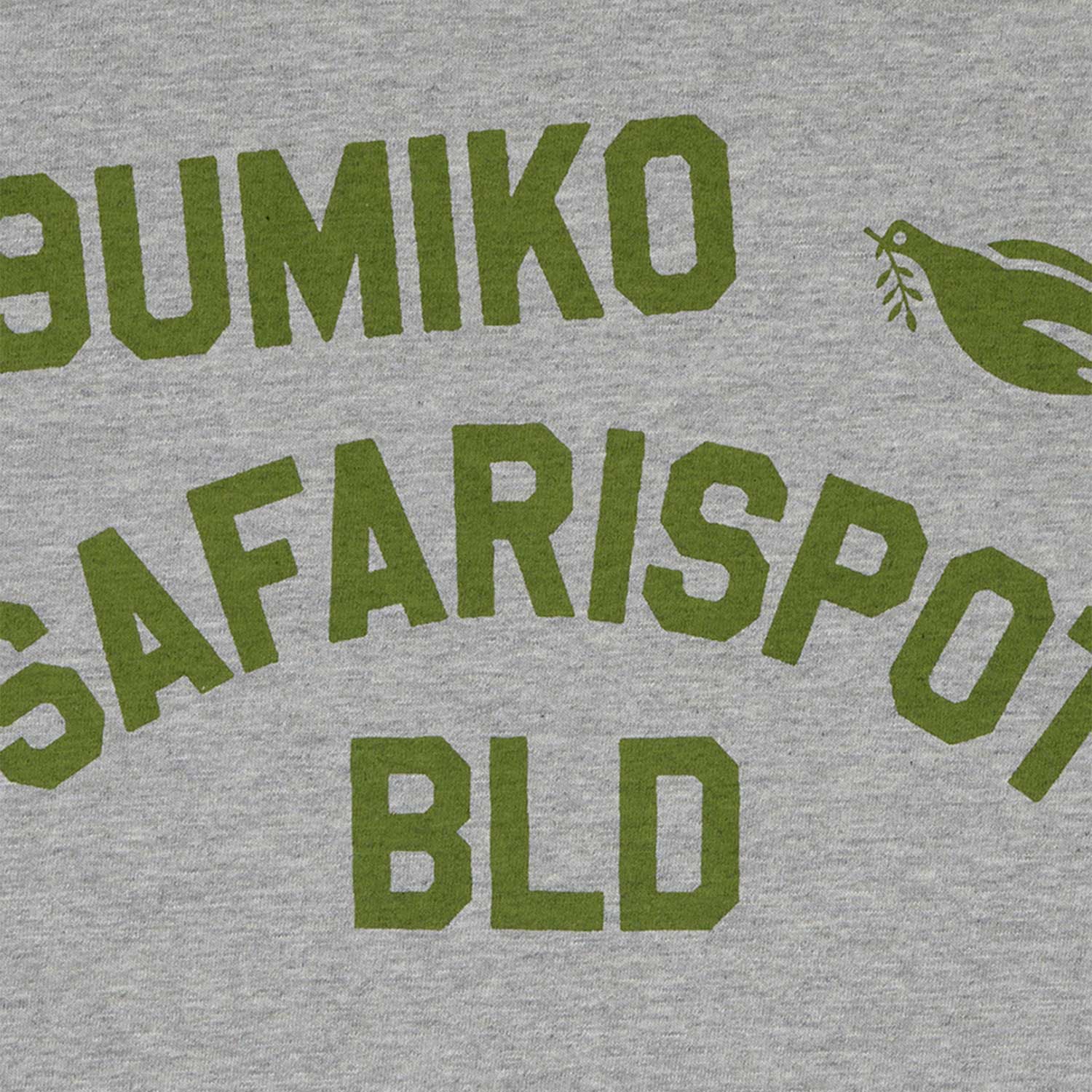 사파리스팟 X 구미코 콜리지 티셔츠 (헤더 그레이)(Safarispot X 9umiko College T-Shirt (Heather Gray)) - 2