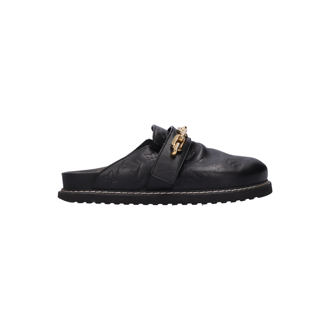ITCI9UAT2CO6 Louis Vuitton Cozy Comfort Clog Mule Leather Black