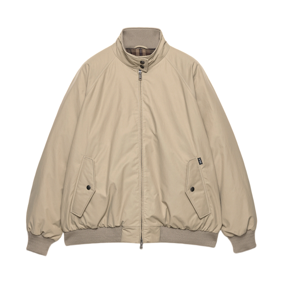 29X389-6012-F0044 (W) Prada Technical Poplin Down Jacket Beige