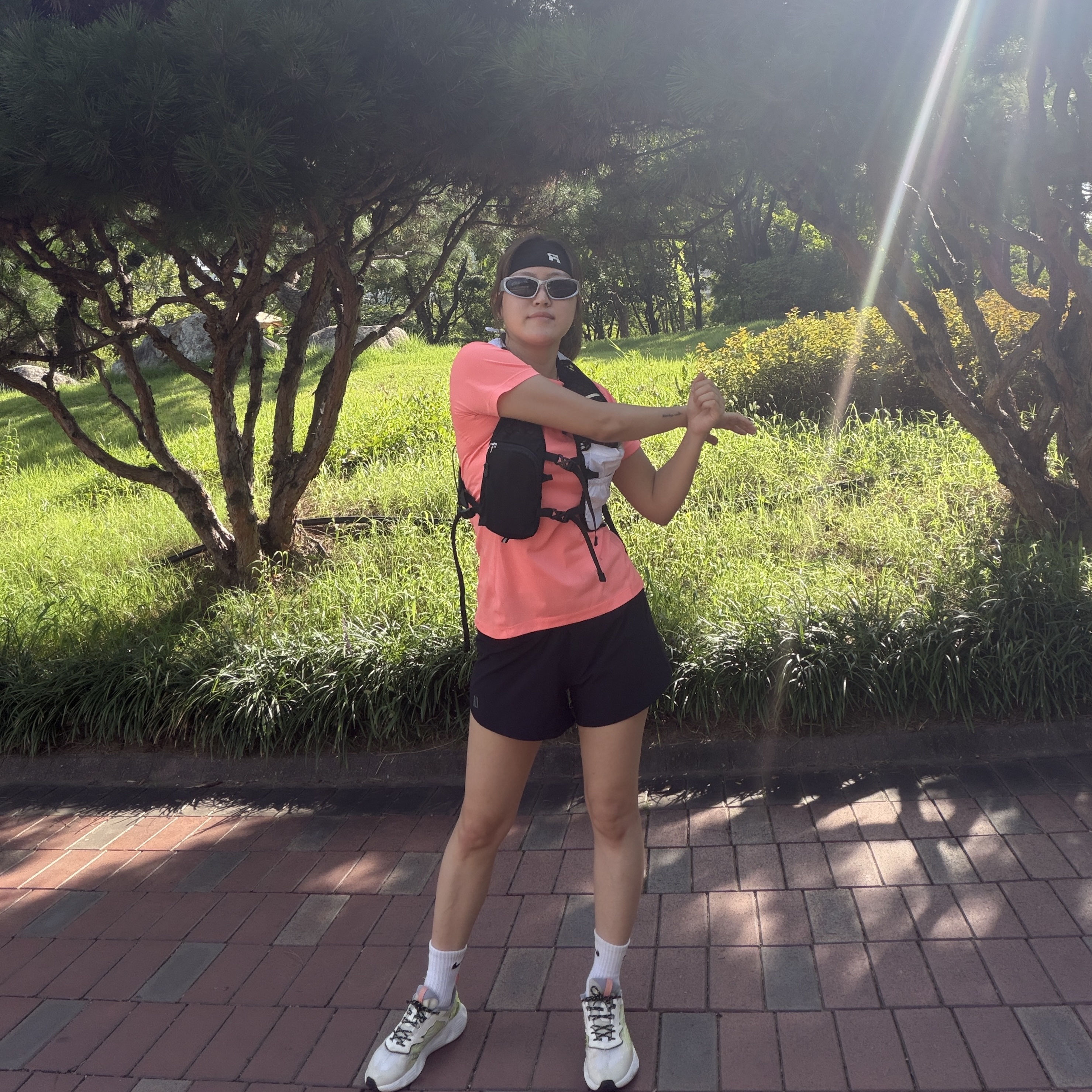 TIME TO RUN Performance Sweat-Wicking Running Headband 착용 스타일 - 4