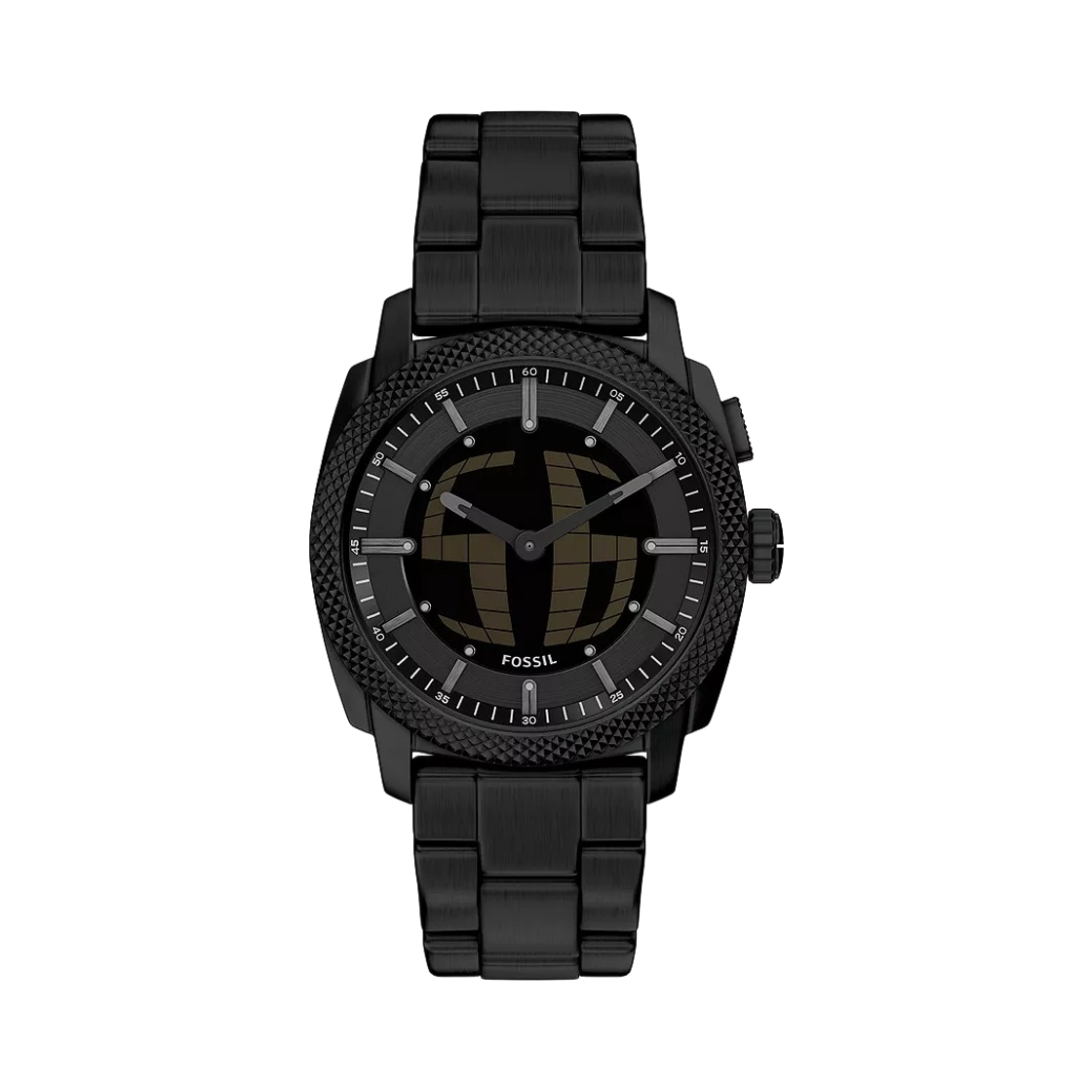 FS6156 Fossil Machine Big Tic Quartz 41mm Stainless Steel Black