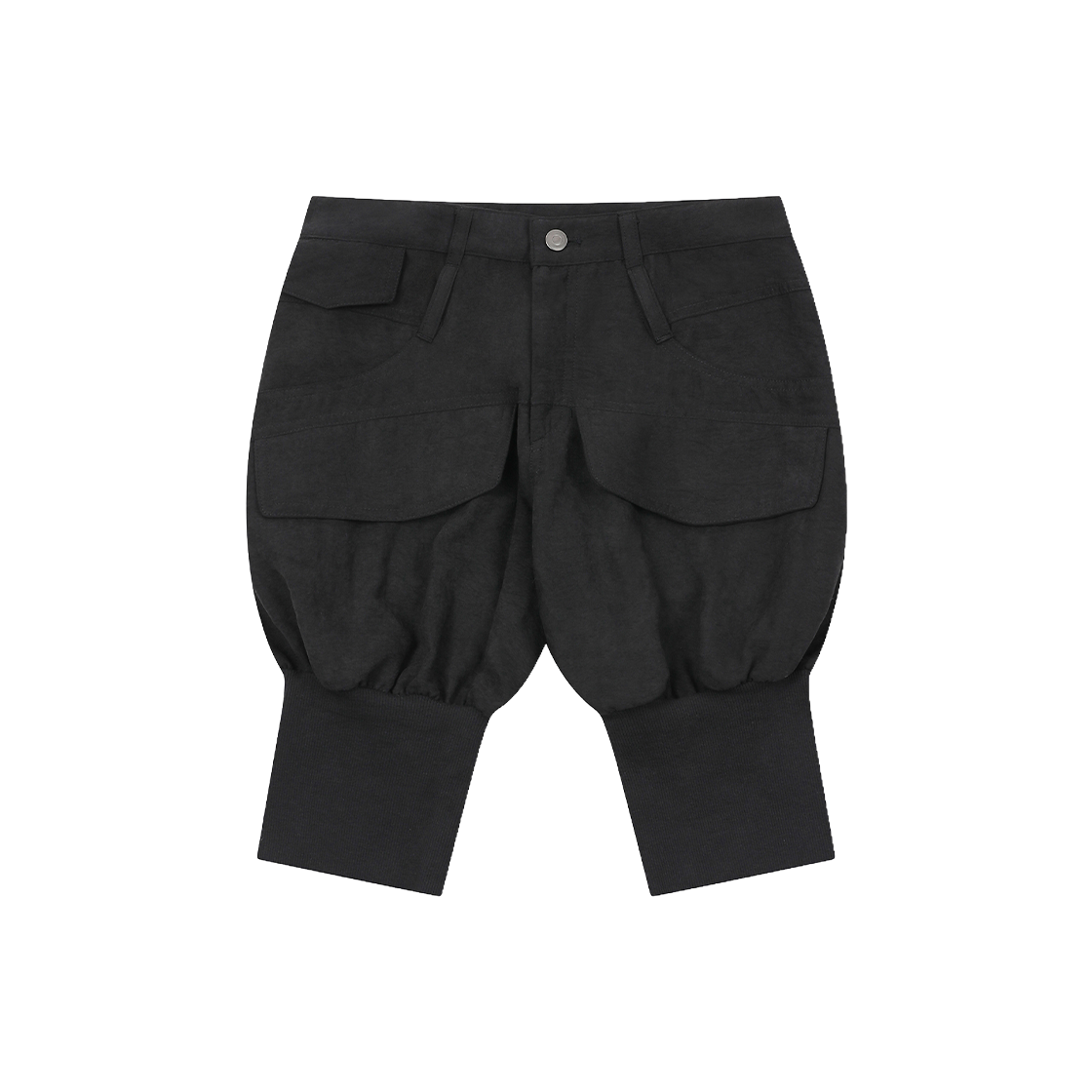 구미코 샌드 워시드 카프리 반바지 블랙(9umiko Sand Washed Capri Short Pants Black)