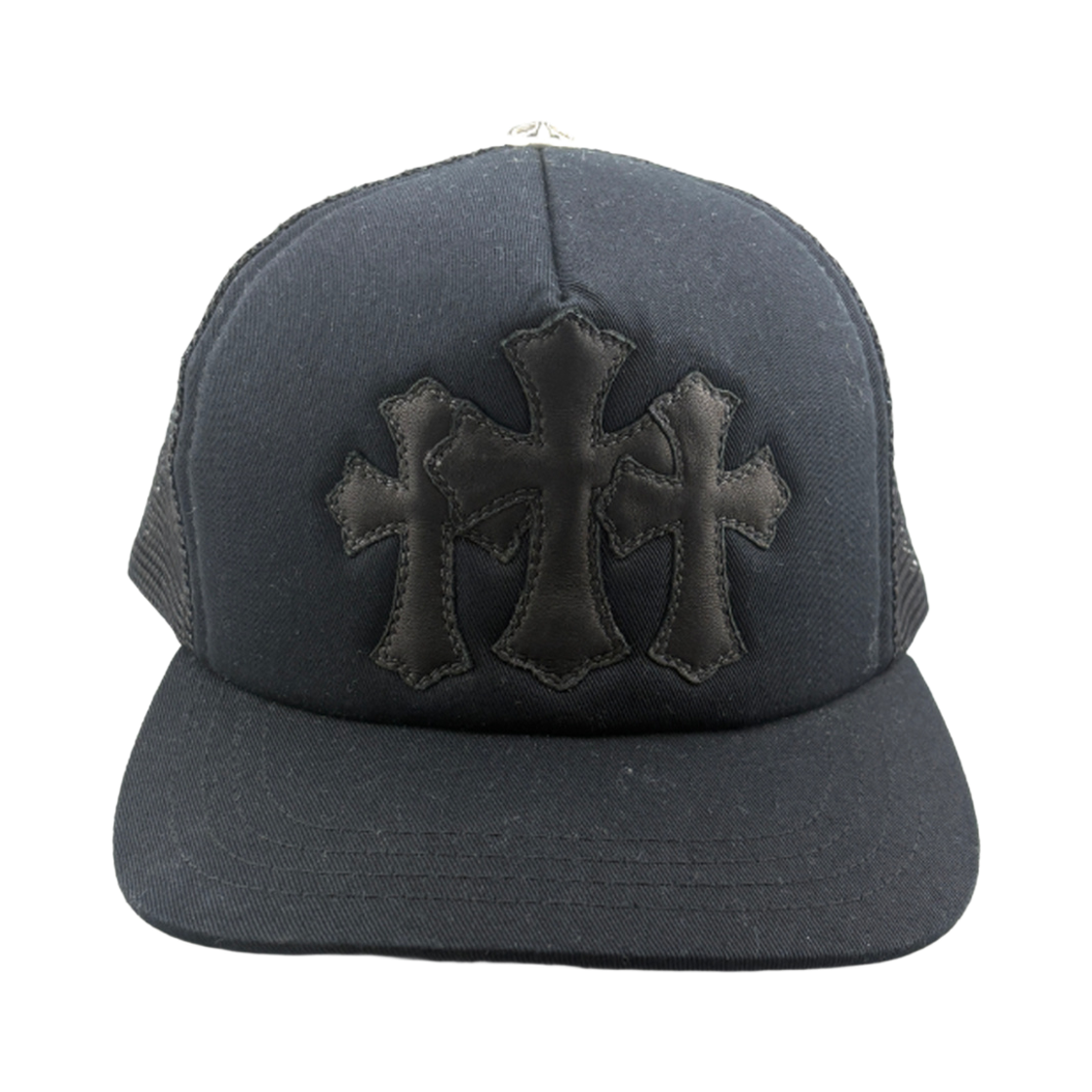 더도산 크롬하츠 3패치 매쉬캡(the dosan_ Chrome Hearts 3 Patches Cross Mesh Cap)