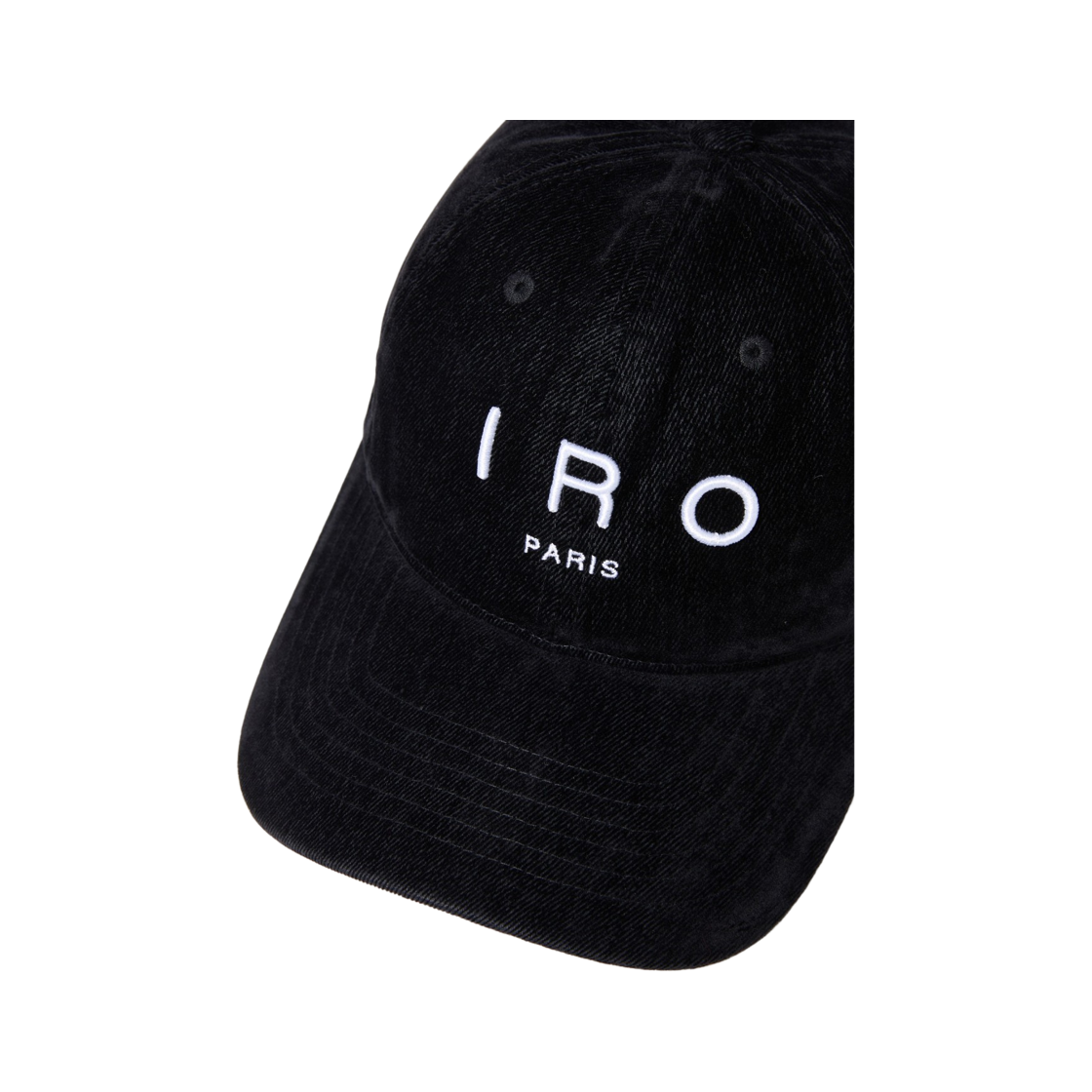 이로 블뢰 벨벳 데님 볼캡 블랙(Iro Bleu Velvet Denim Ball Cap Black) - 6