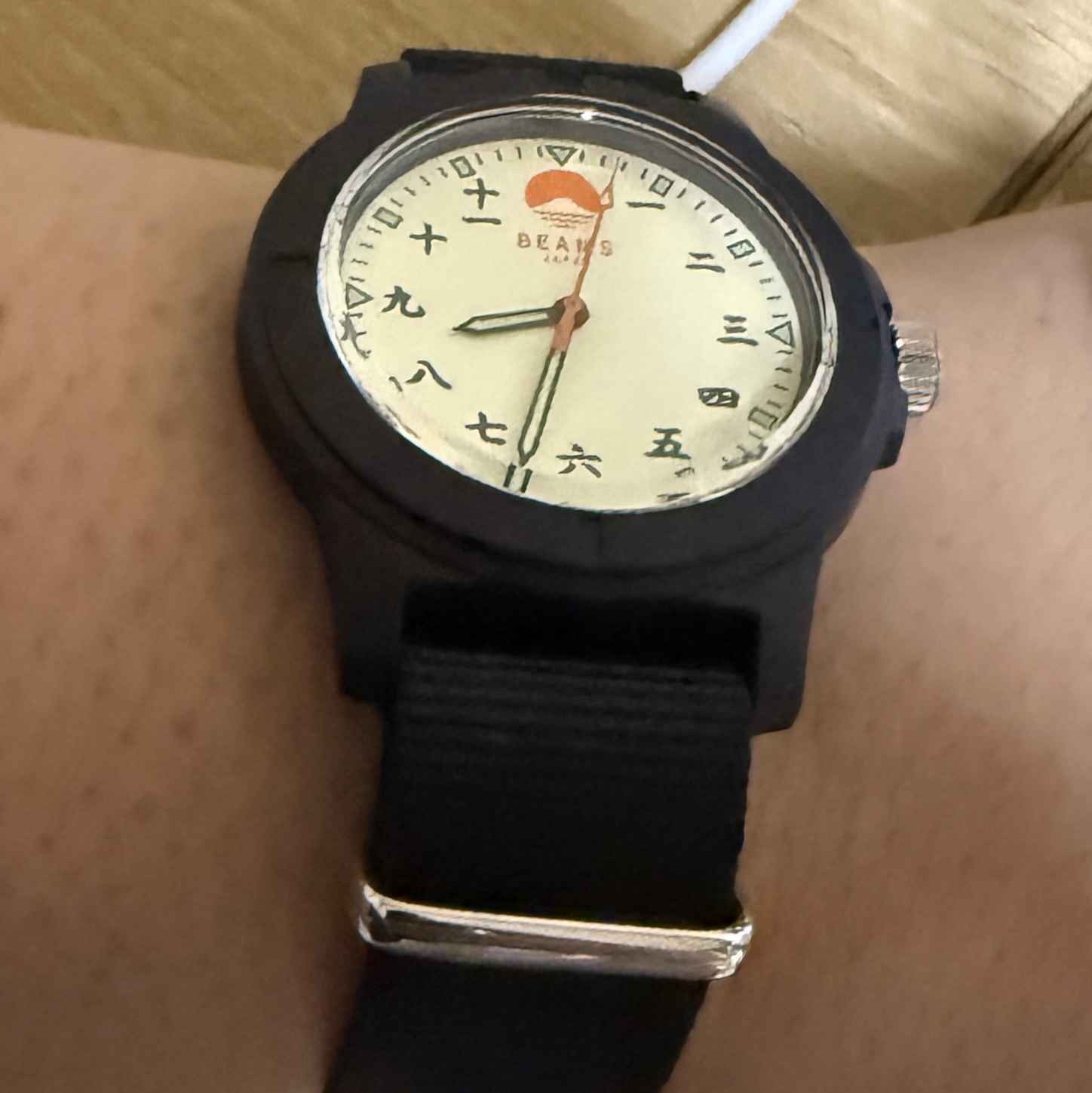 Beams Original Chinese Numerals Watch Black 착용 스타일