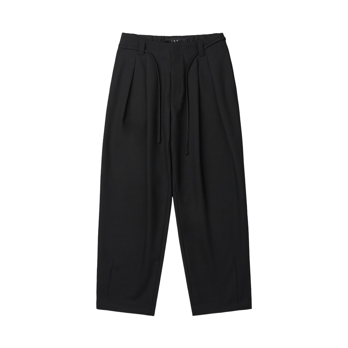 이로 생트 벨티드 투턱 와이드 슬랙스 블랙(Iro Ceint Belted Two-Tuck Wide Slacks Black)