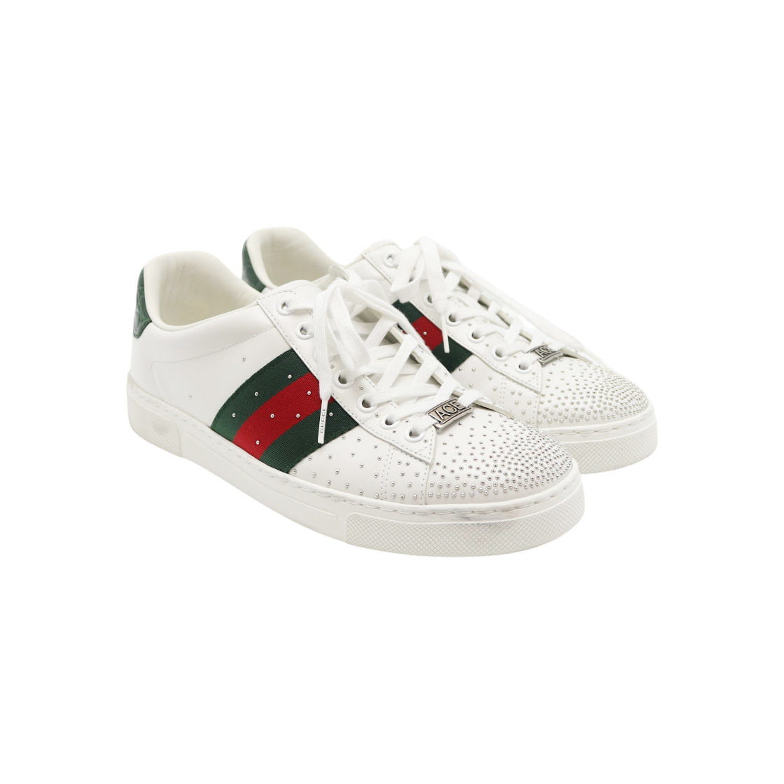 IT3WSGMDH536 Gucci Ace Studded Sneakers 853252