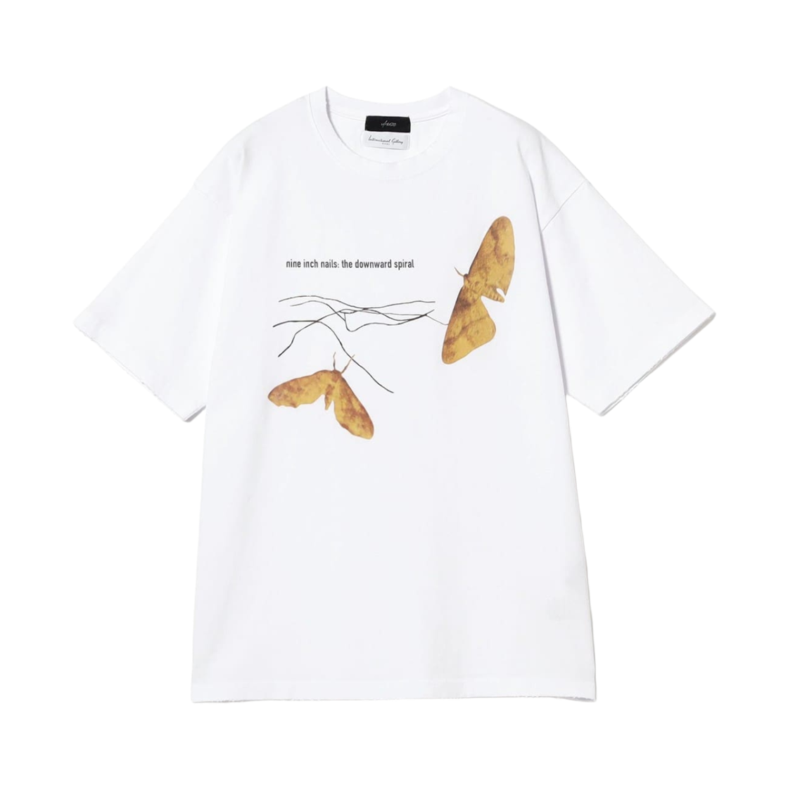 인터내셔널 갤러리 빔즈 x 유 뮤직 언더송 나인 인치 네일 그래픽 티셔츠 화이트(International Gallery Beams x U/Music Undersong Nine Inch Nails Graphic T-Shirt White) - 1
