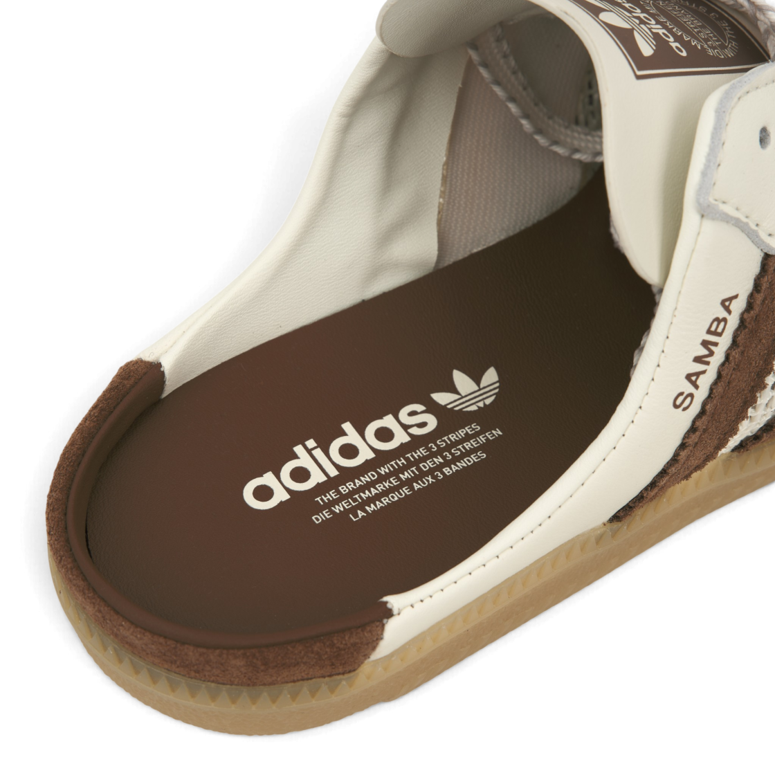 (W) 아디다스 삼바 뮬 오프 화이트 프리러브 브라운((W) Adidas Samba Mule Off White Preloved Brown) - 8