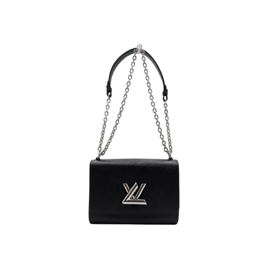 ITOISBLIWR7C Louis Vuitton Epi Black Twist MM Silver Chain Shoulder Bag