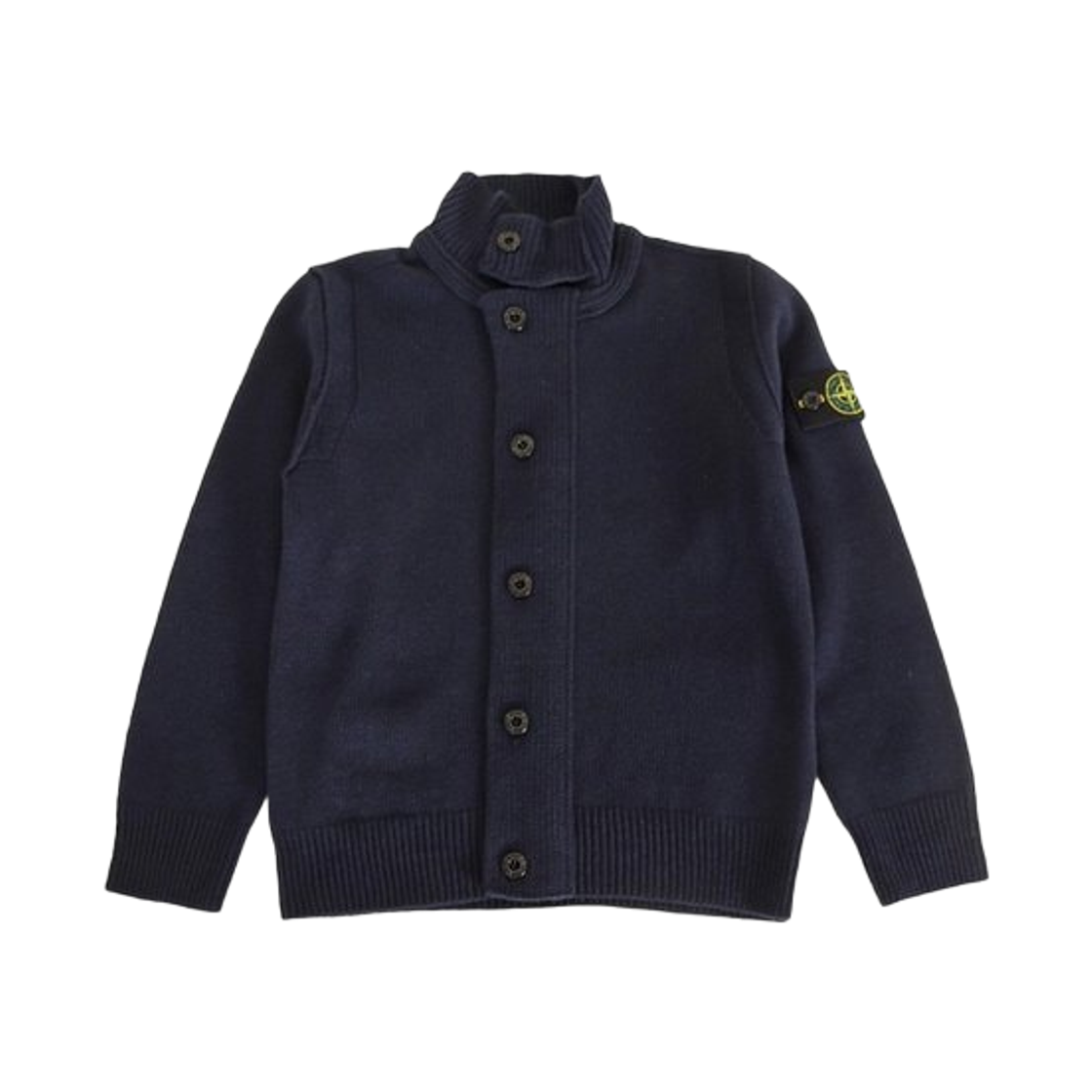 L2S1651000-03S00M1-V0020 (Kids) Stone Island 5100003 Wappen Logo Cardigan Navy Blue - 26FW