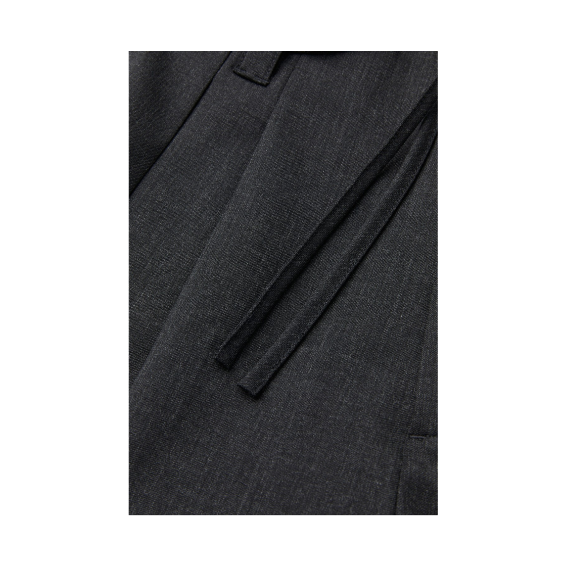 이로 생트 벨티드 투턱 와이드 슬랙스 다크 그레이(Iro Ceint Belted Two-Tuck Wide Slacks Dark Gray) - 5