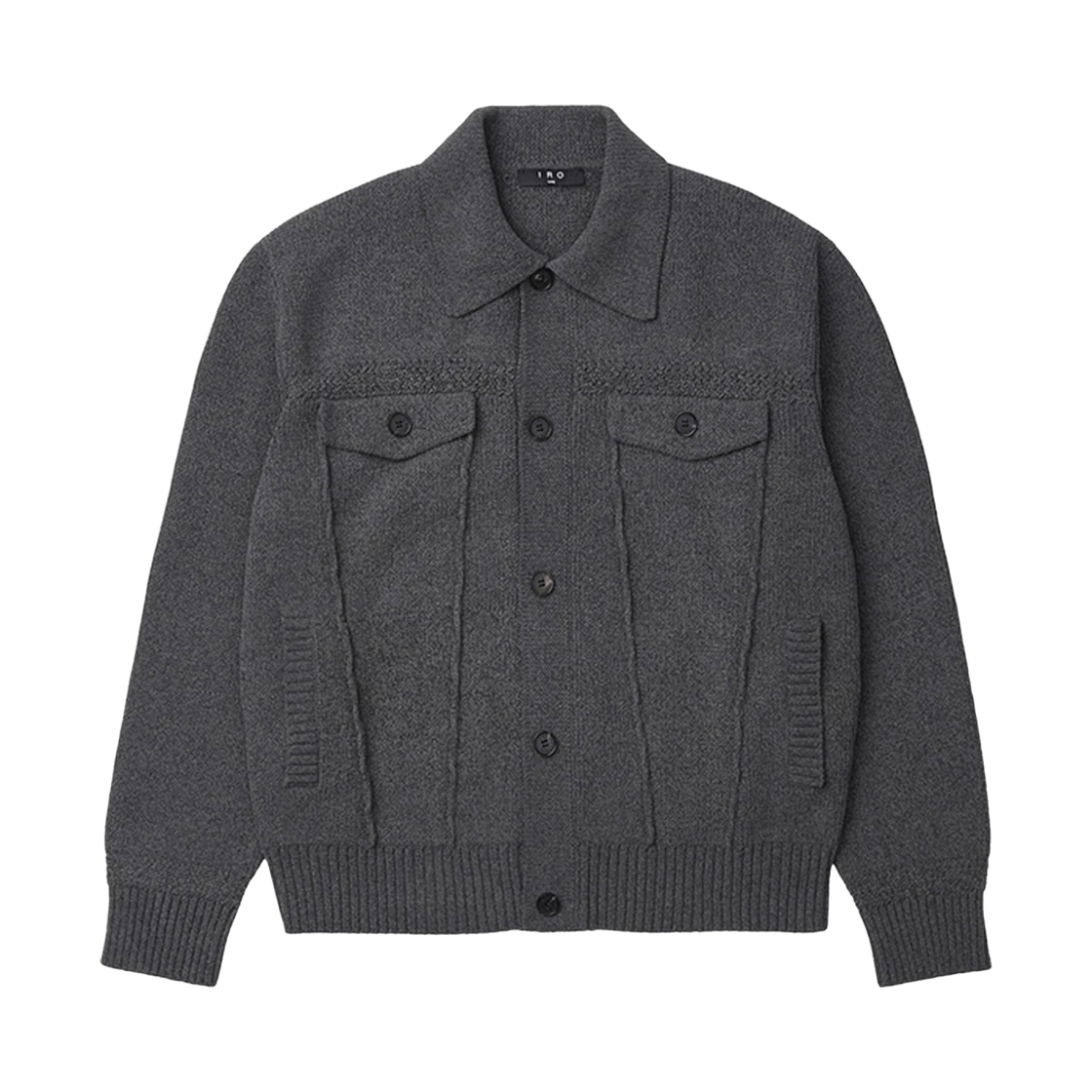 이로 이자르 셔닐 스티치 니트 가디건 그레이(Iro Isar Chenille Stitch Knit Cardigan Gray)