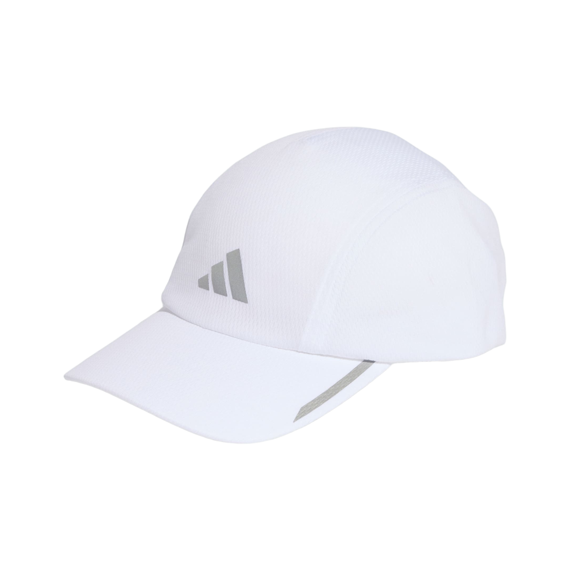 JZ0505 Adidas Running Mesh 4 Pannel Cap Climacool White Reflective Silver