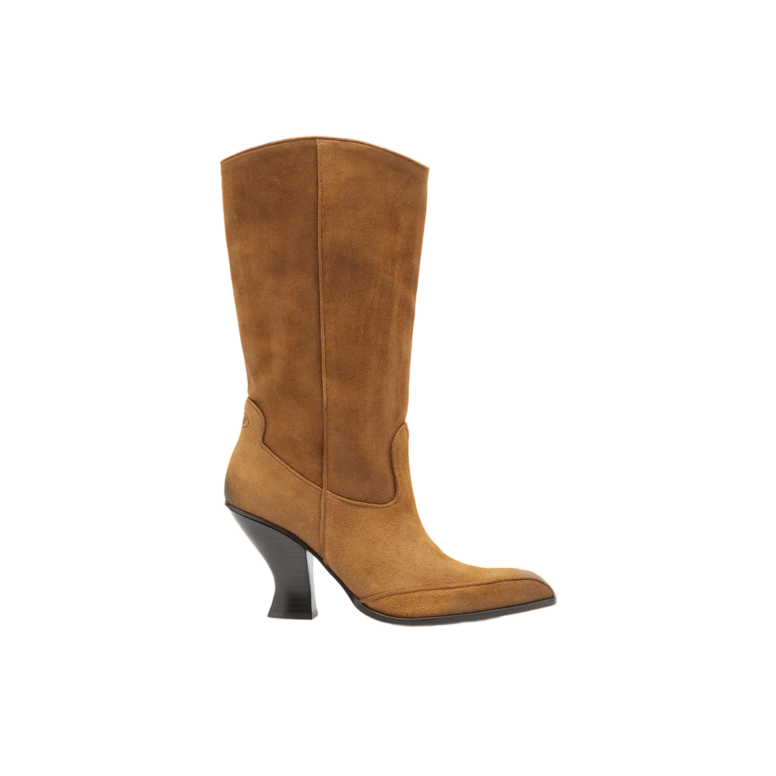 (W) 디젤 D-루피 니 하이 부츠 스웨이드 카멜((W) Diesel D-Luffy Knee-High Boots In Suede Camel) - 1