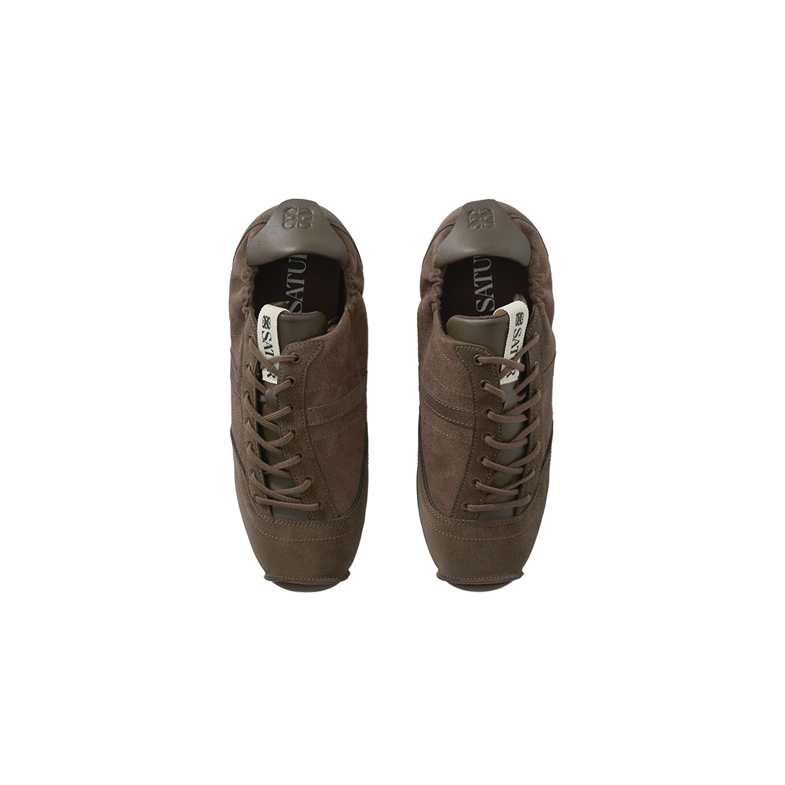 [예약배송] 세터 오블리크 샤무드 스니커즈 브라운([예약배송] SATUR Oblique Chamude Sneakers Brown) - 3