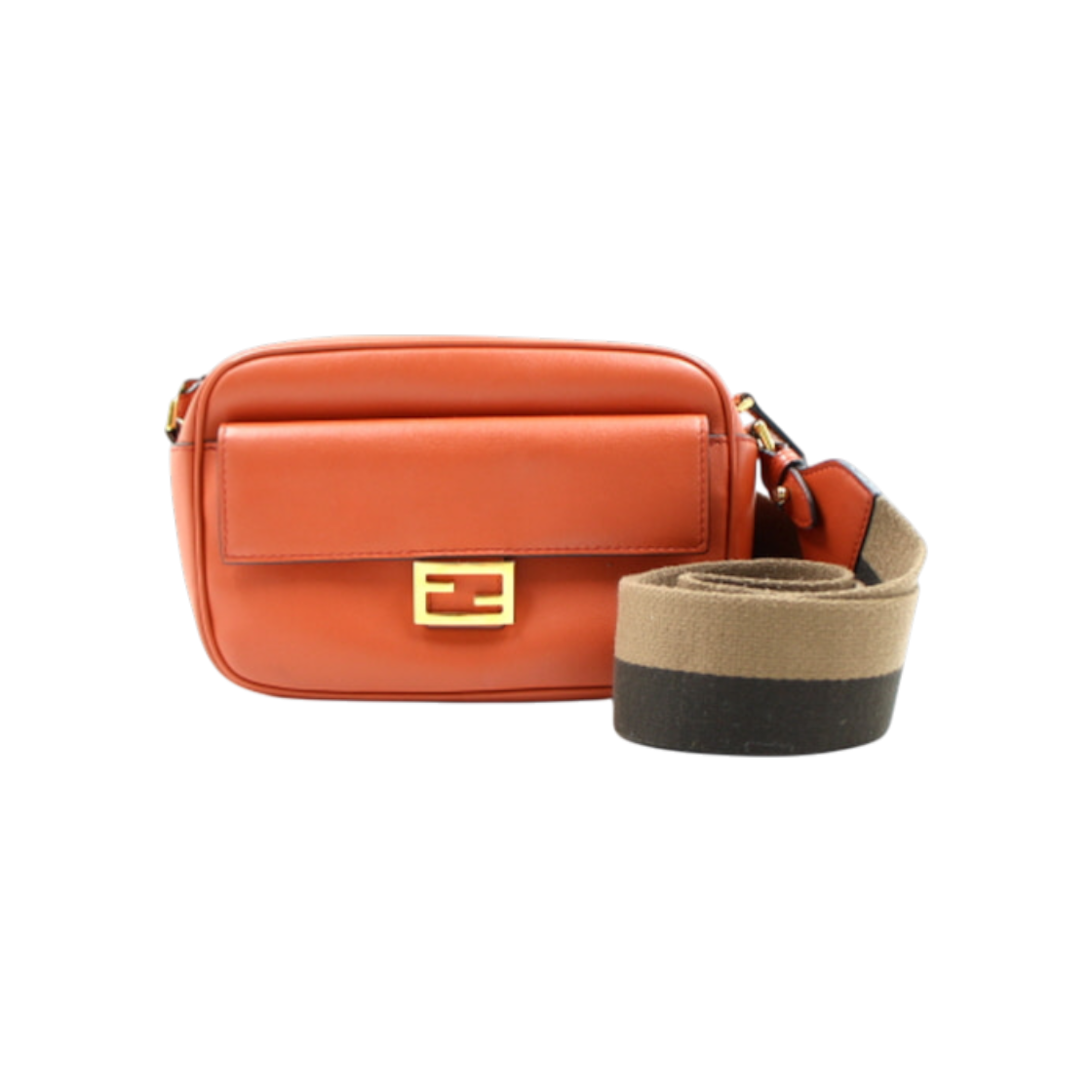 ITTES4QHL5VL Fendi Mini Baguette Camera Bag Gold Logo