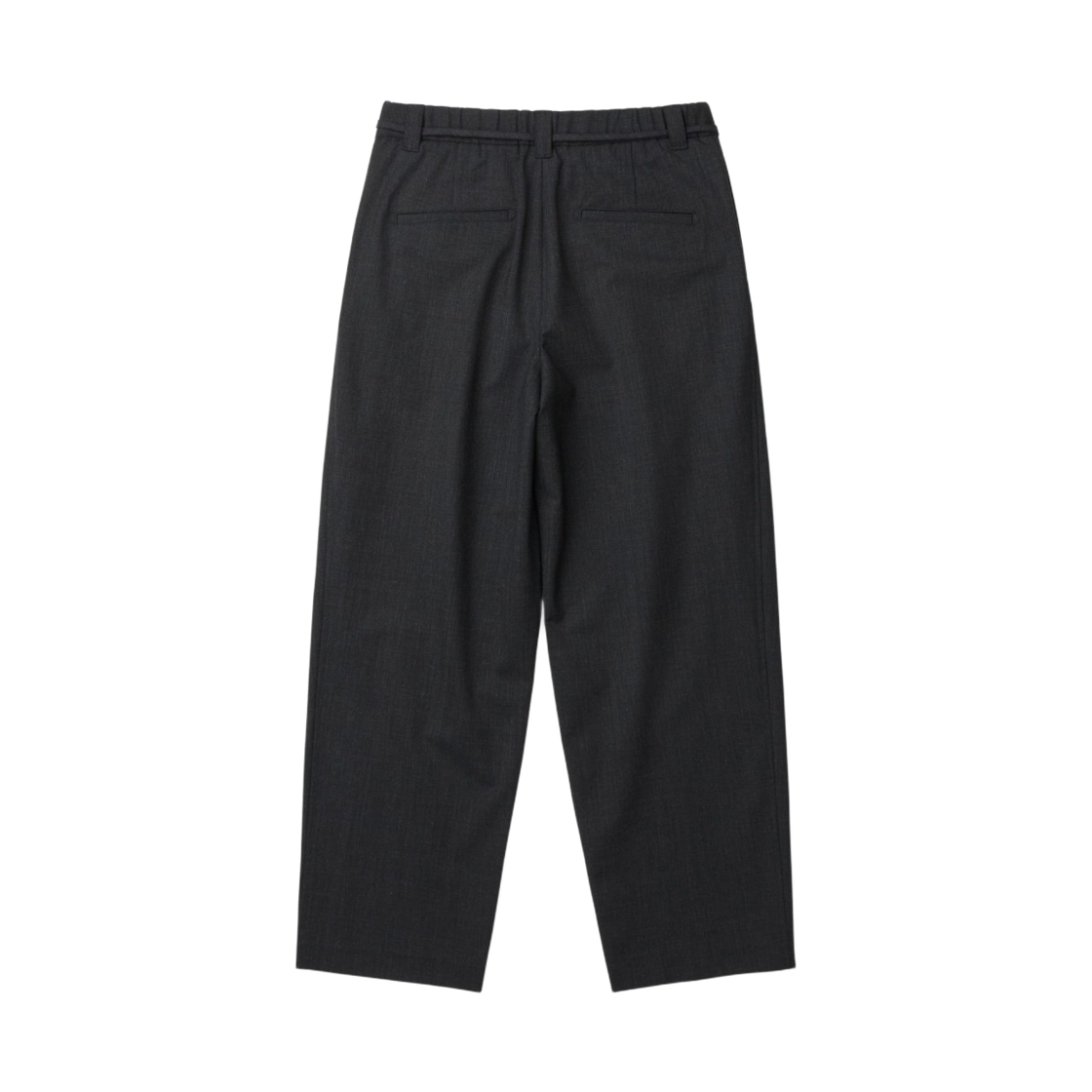 이로 생트 벨티드 투턱 와이드 슬랙스 다크 그레이(Iro Ceint Belted Two-Tuck Wide Slacks Dark Gray) - 3