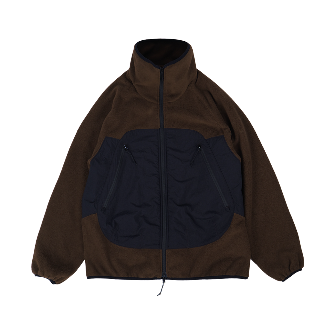 HM24AW-JP01 humorous account Pcu Fleece Jumper Dark Brown