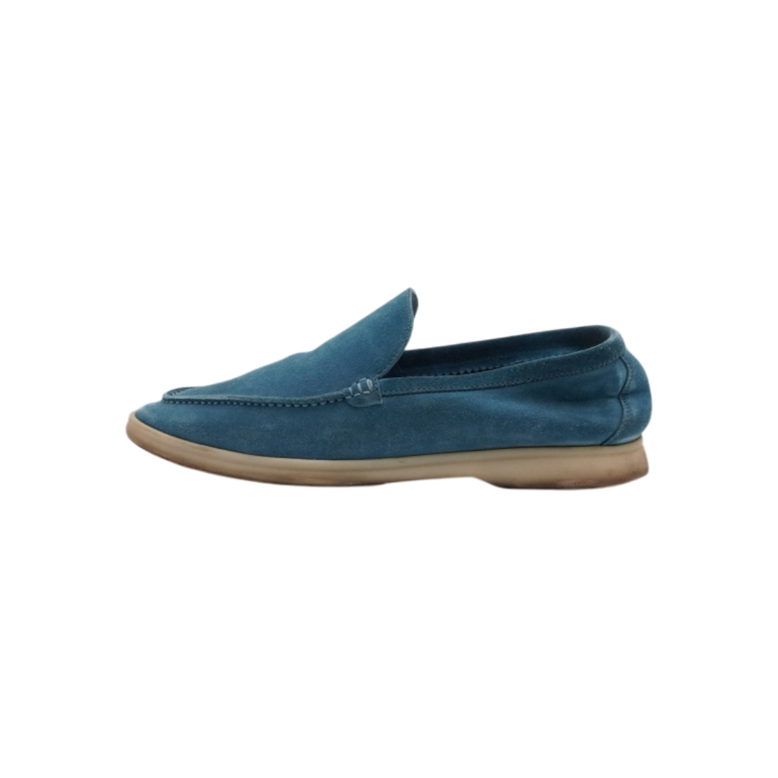 ITI9TOJRBB2J Loro Piana Blue Suede Summerwalk Loafers
