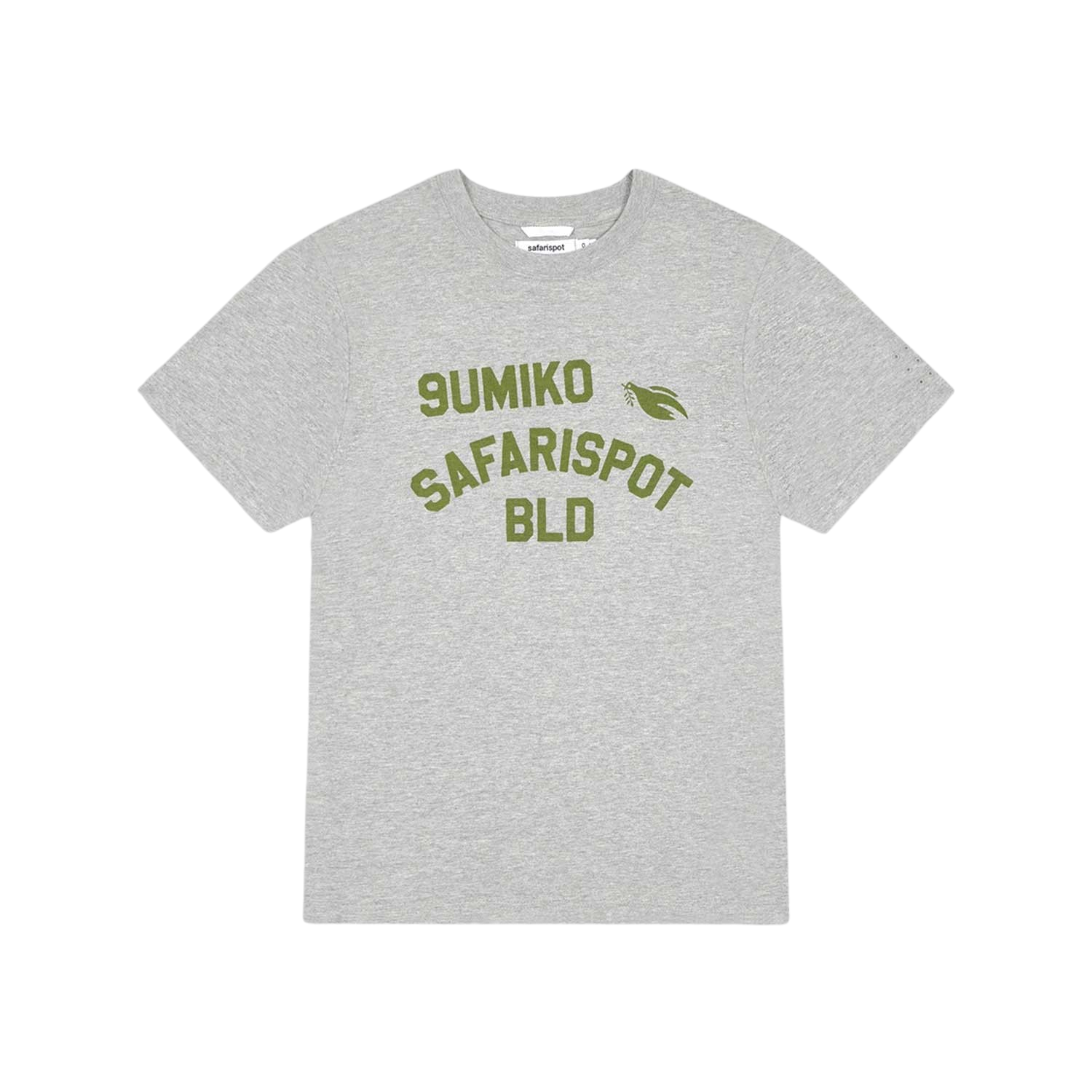사파리스팟 X 구미코 콜리지 티셔츠 (헤더 그레이)(Safarispot X 9umiko College T-Shirt (Heather Gray)) - 1