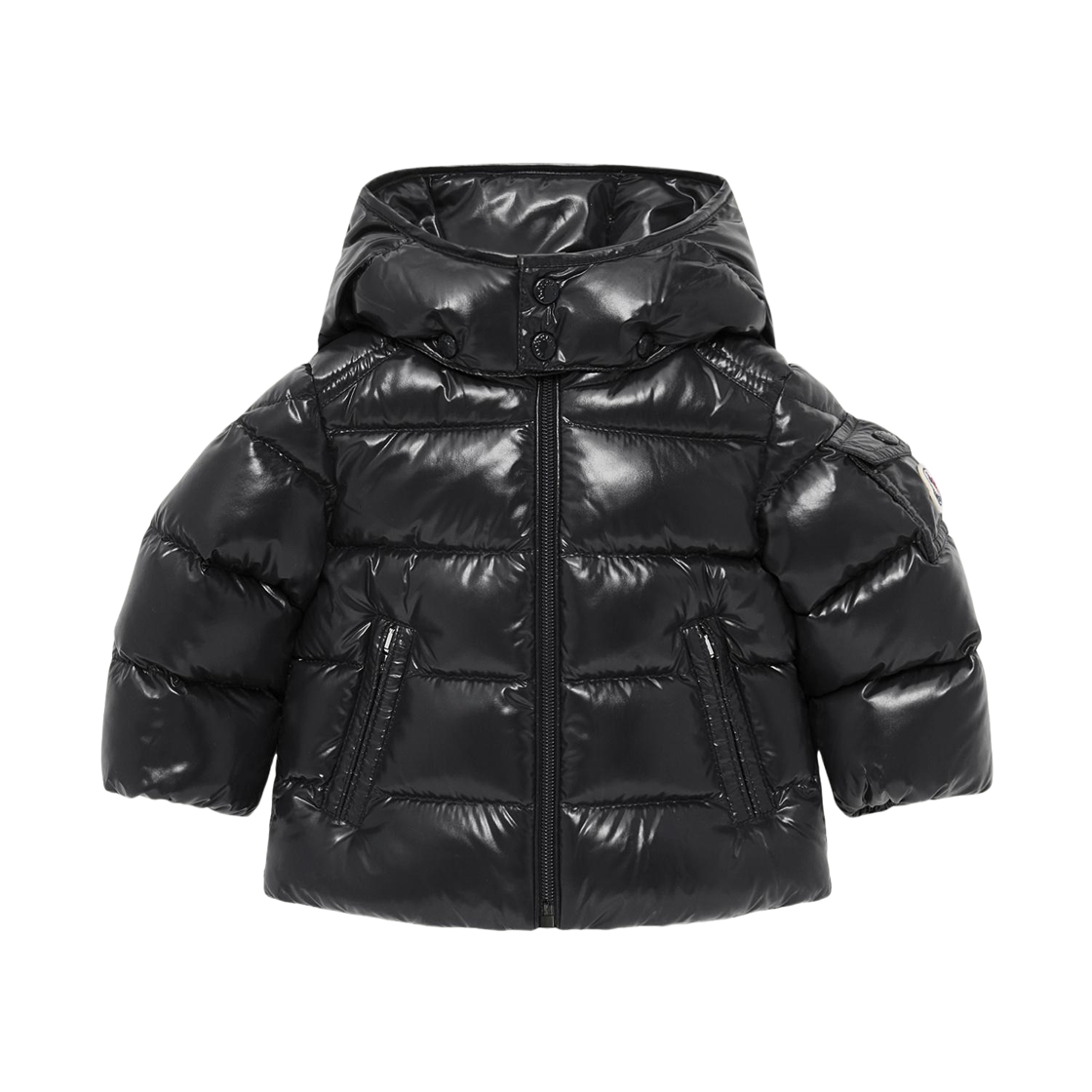 L2-951-1A00018-597Z8-999 (Kids) Moncler Maya Hooded Short Down Jacket Black - 26FW