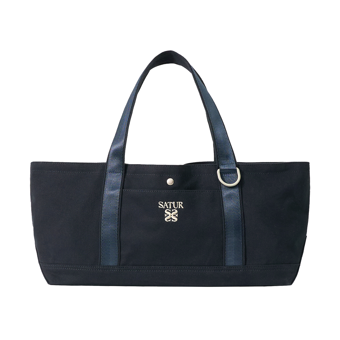 SA263UAB03NVY0 SATUR Loren Classic Logo Tote Bag Navy